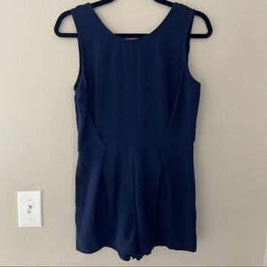 LOVE REPUBLIC Blue Open Back Lace Romper